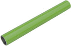 Green aluminium tube on a white background