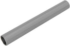 Gray aluminium tube on a white background