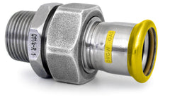 316L Gas Male Barrel Union Stainless Steel Nut EPDM Flat Seal