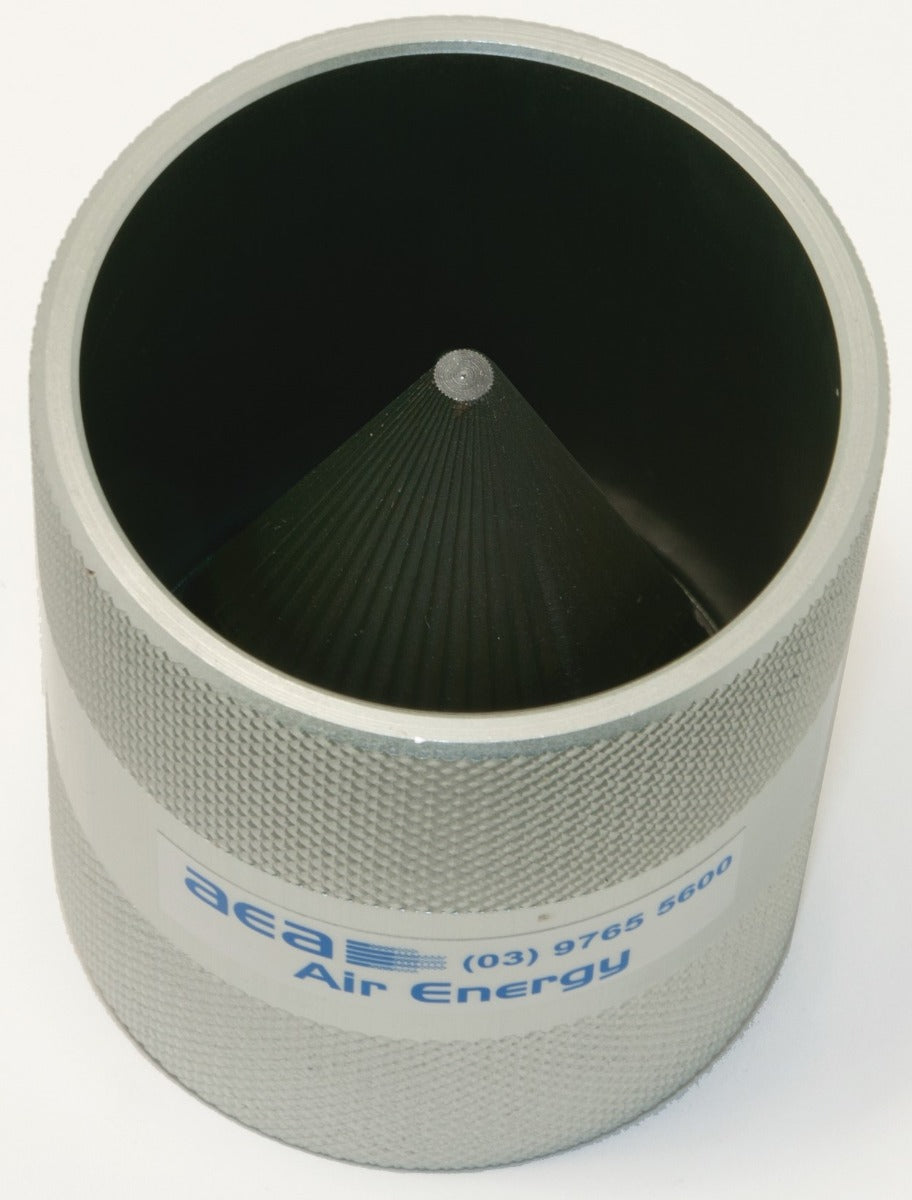Cylindrical air filter with 'Air Energy' branding on a white background