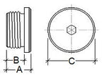 Technical drawing of a gear with labeled dimensions