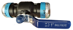 Ball valve pipe-pipe