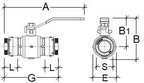 Airenergy Dev ball valve pipe for plumbing, showing a close-up of the 20mm metal ball valve connected to piping system.
