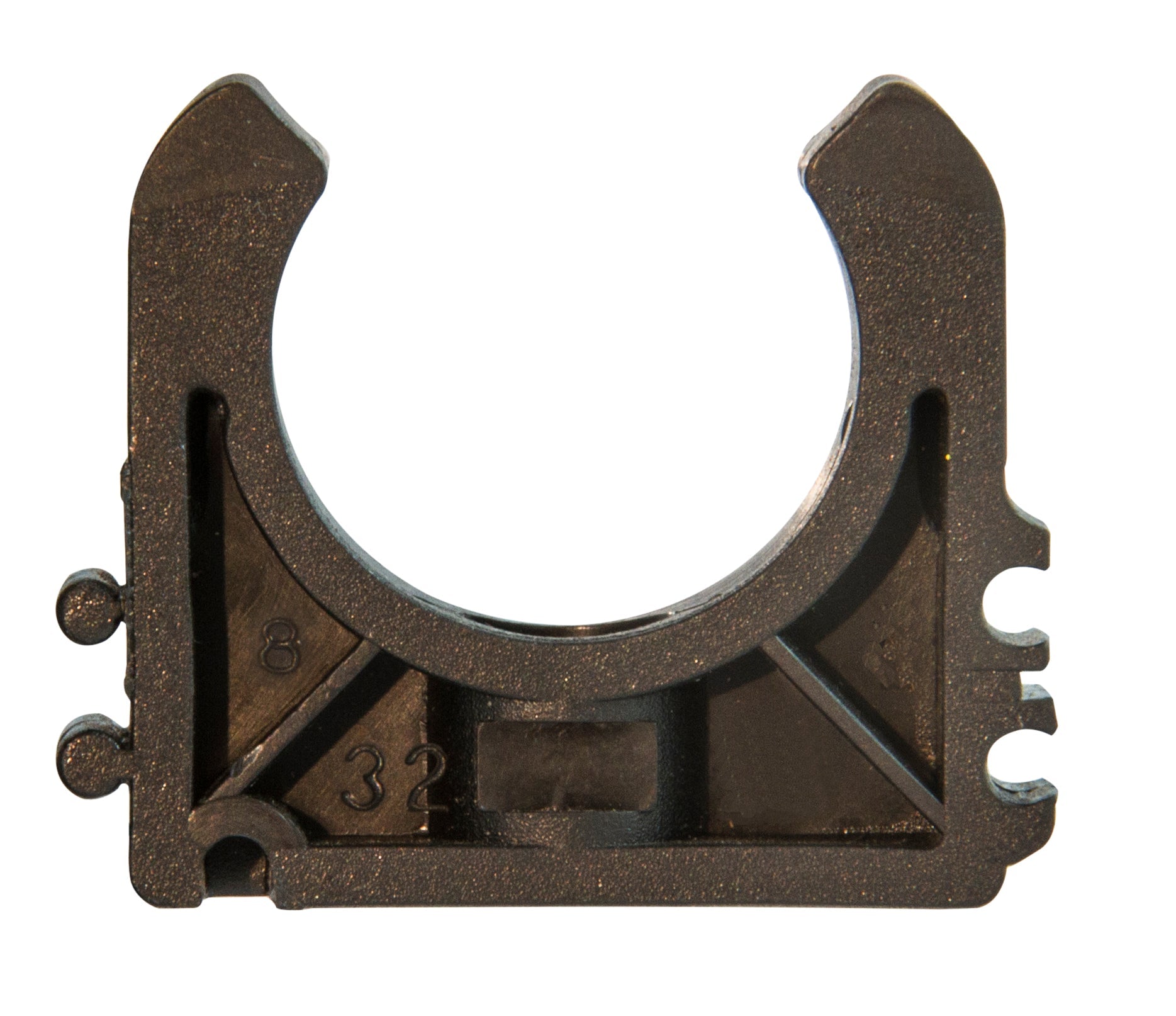 Airenergy Dev tube clips securing pipes, made of durable material, designed for reliable pipe fastening.
