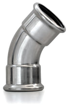 Metal pipe elbow on a white background