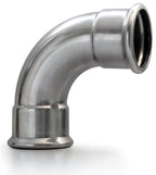 316L stainless steel 90-degree elbow fitting from Airenergy Dev, with a 139.7mm size for plumbing or industrial use