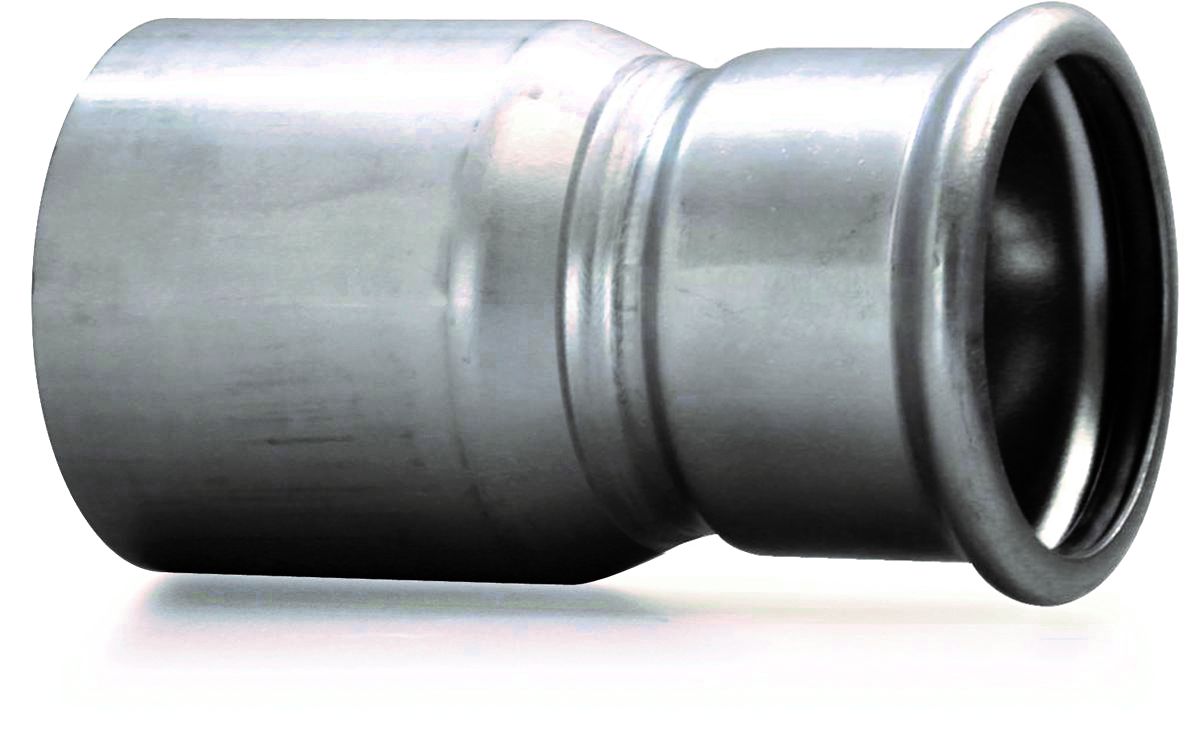 Imperial Weld Adaptor by Airenergy Dev, stainless steel with 15 x 21mm fittings, designed for welding applications