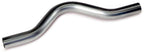 Chrome metal exhaust pipe on a white background