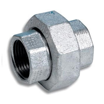 Metal pipe fitting on a white background