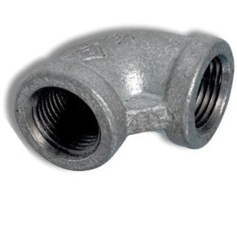 Metal pipe fitting on a white background