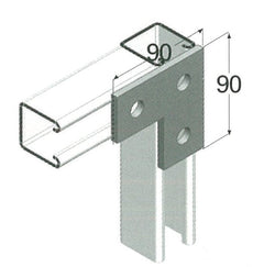 L bracket 3 hole