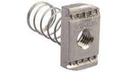 Airenergy Dev M6 strut nut, metal fastener used in automotive suspension systems, shown in close-up with threaded design