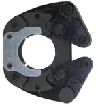Black and silver pipe cutter on a white background