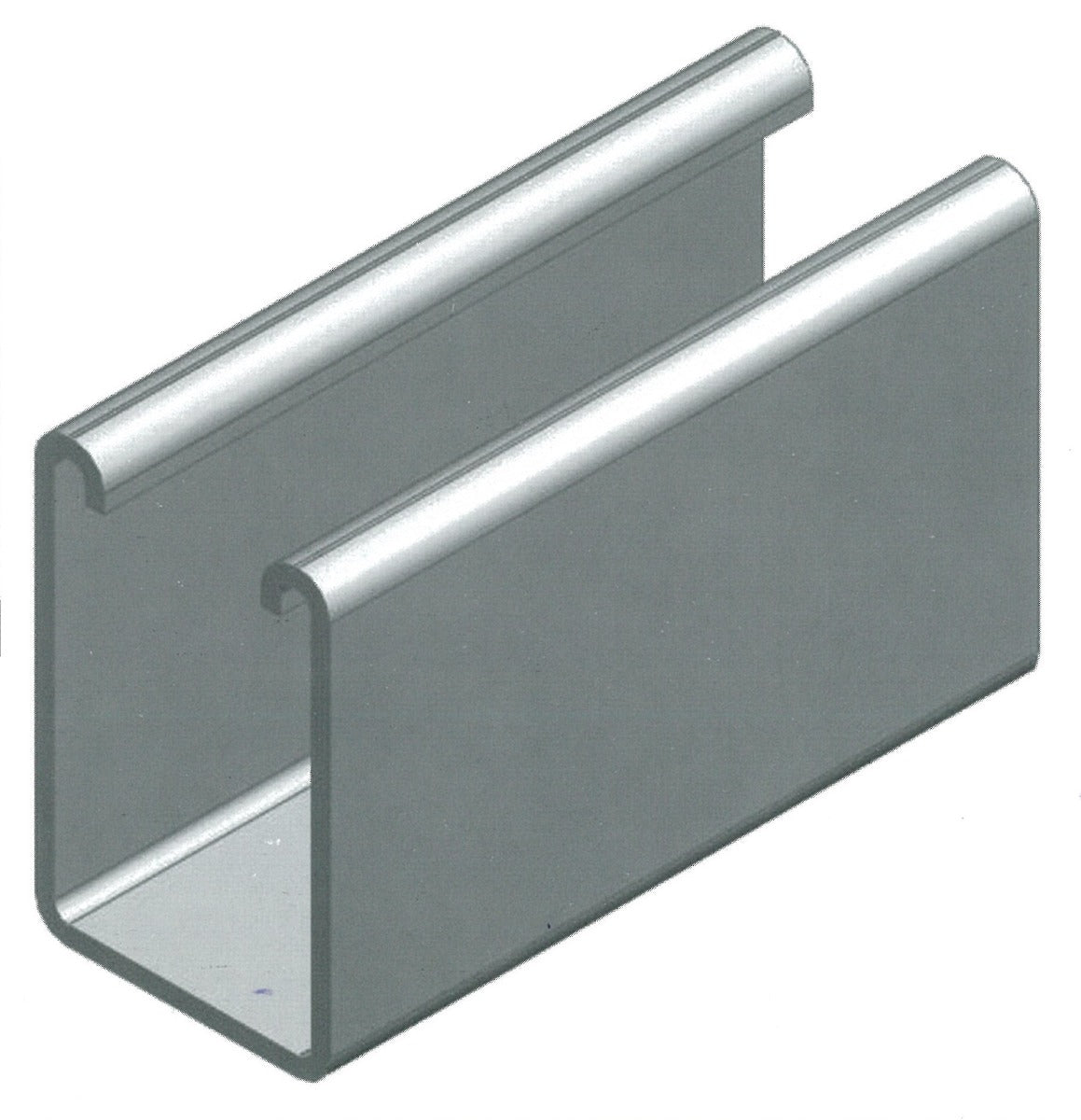 Metallic clip on a white background