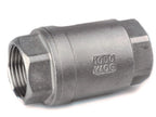 Europress Aus SS 2-piece non-return valve showing metal construction and connection fittings for plumbing applications.