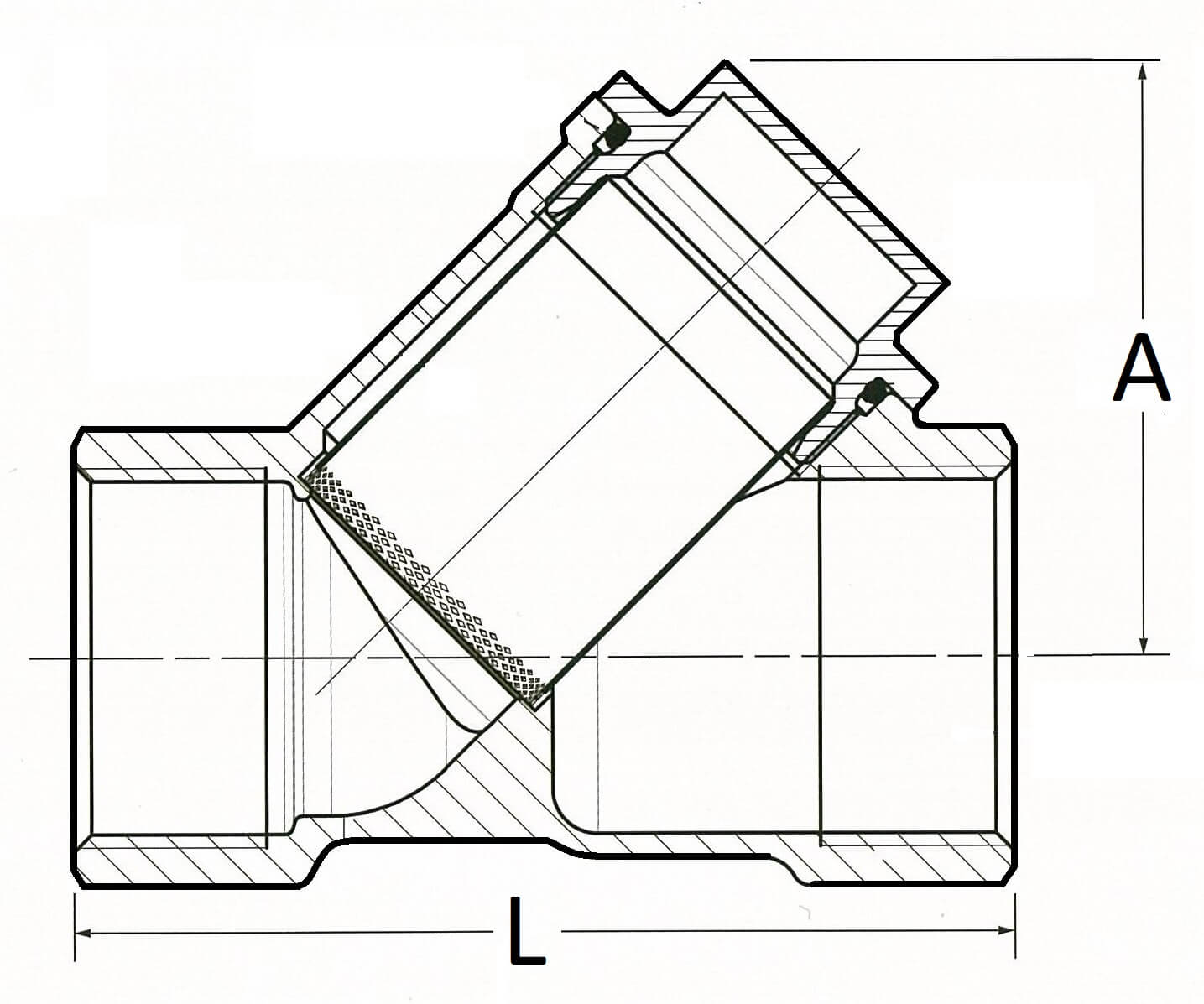 Y line strainer