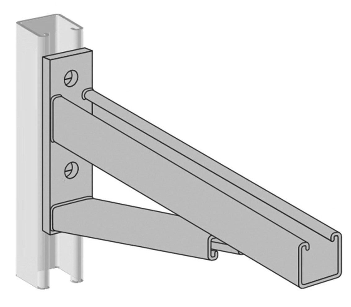 Metal wall bracket on a white background