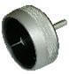 Metal drill bit with a hexagonal head on a white background