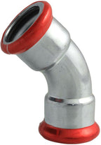 Carbon Steel Elbow with red sleeves