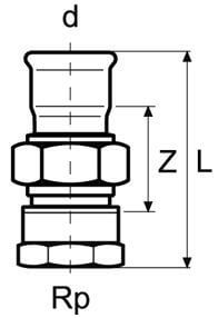 Female Barrel Union Brass Nut