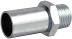 Metal pipe fitting on a white background
