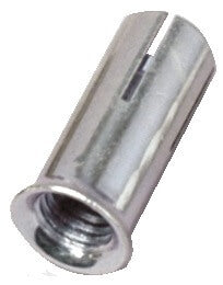 Metal rivet on a white background