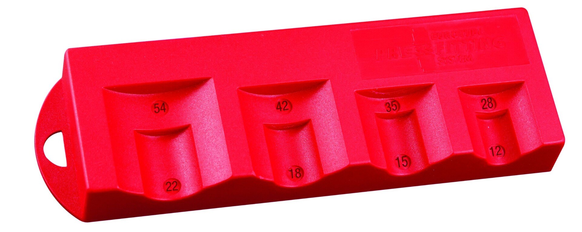 Europress insertion depth gauge measuring 15-54mm for precise depth adjustments in woodworking and metalworking projects.