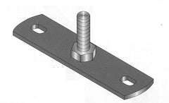Mounting plate centre Stainless steel - HSCSP10