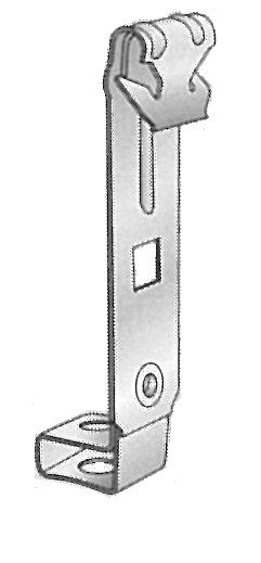 Europress purlin clip for allthread, 10mm diameter, used for securing metal purlins in construction applications.