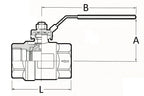 Europress SS self-venting 2-piece lockable ball valve, compact metal valve with manual lock mechanism and self-venting feature.