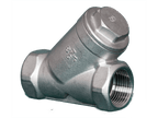 Europress SS Line Strainer with Y-shape design, stainless steel construction, and threaded connections for plumbing applications.