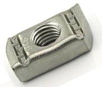 Metal t-nut on a white background