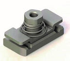 Europress zinc-plated steel strut nut for bolting Kova clamps to galvanized or zinc steel strut.
